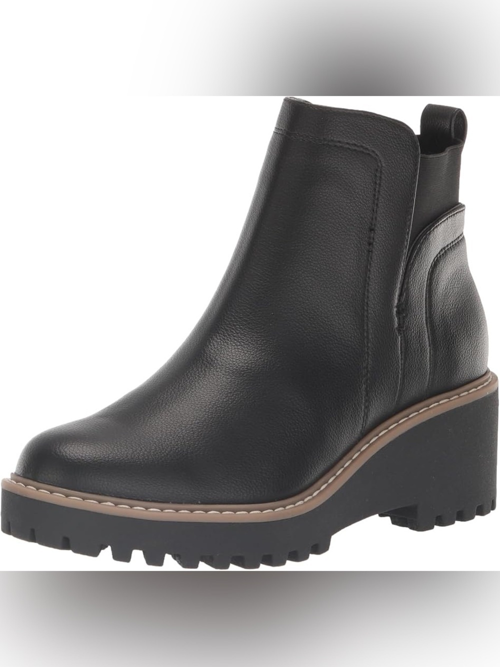 Women’s DOLCE VITA Rielle black wedge ankle boots- Size 7